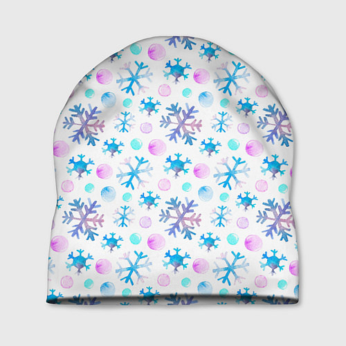 Шапка Снежинки - новый год / 3D-принт – фото 1