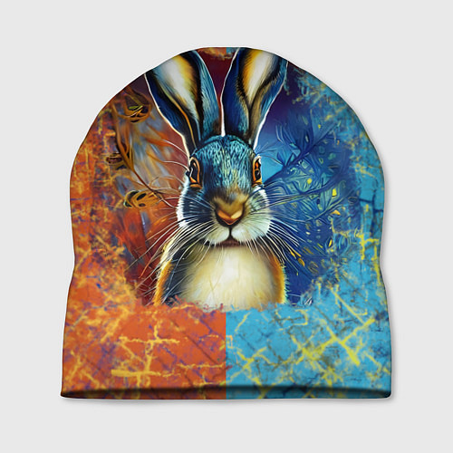Шапка Огненный новогодний кролик / 3D-принт – фото 1