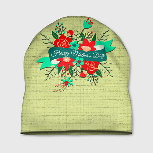 Шапка Happy Mothers Day - букет / 3D-принт – фото 1