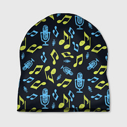 Шапка Микрофон и ноты