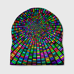 Шапка Цветная спираль - оптическая иллюзия, цвет: 3D-принт
