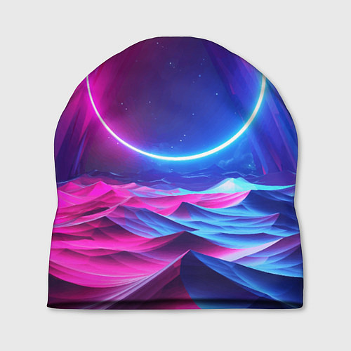Шапка Круг и разноцветные кристаллы - vaporwave / 3D-принт – фото 1