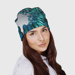 Шапка Абстрактные блестящие камни и серый фон, цвет: 3D-принт — фото 2