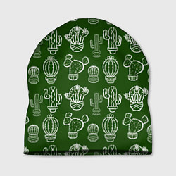 Шапка Кактусовый паттерн
