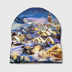 Шапка Рождественская деревня