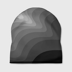 Шапка Черно белые волны, цвет: 3D-принт