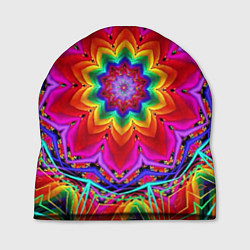 Шапка Волшебный радужный цветок