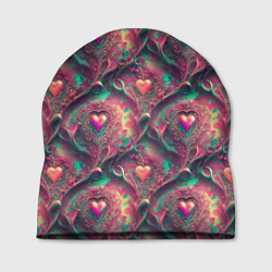 Шапка Паттерн сердца и узоры, цвет: 3D-принт