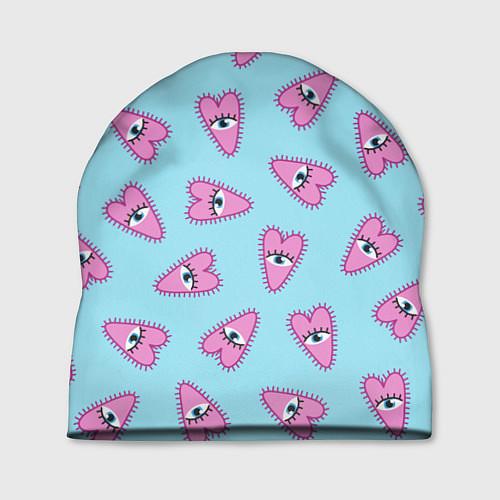 Шапка Глазастое сердечко / 3D-принт – фото 1