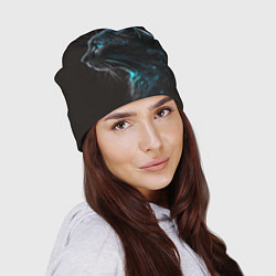 Шапка Кошечка с голубыми глазами, цвет: 3D-принт — фото 2