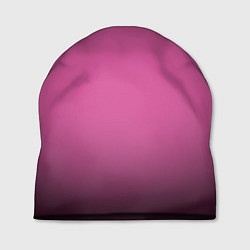 Шапка Розовый фон с черной виньеткой, цвет: 3D-принт