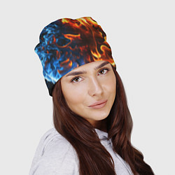 Шапка Битва огней - два пламени, цвет: 3D-принт — фото 2