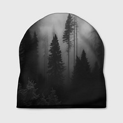 Шапка Красивый лес и туман, цвет: 3D-принт