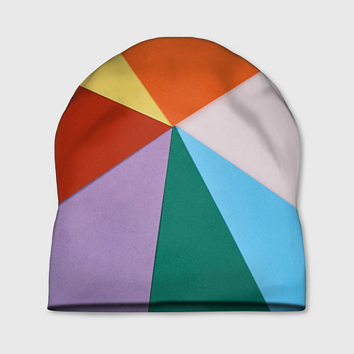 Шапка Разноцветные пересекающиеся треугольники / 3D-принт – фото 1