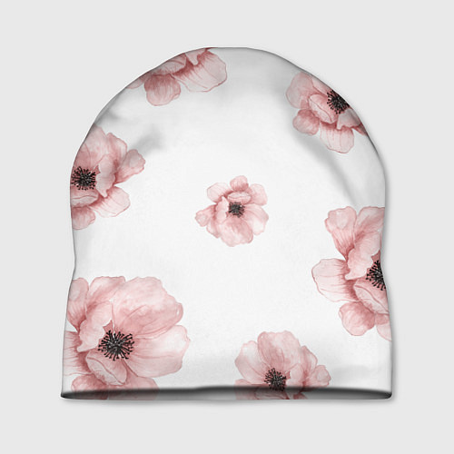 Шапка Цветок сакуры на белом фоне / 3D-принт – фото 1