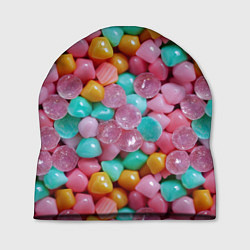 Шапка Конфетные камешки Монпансье, цвет: 3D-принт
