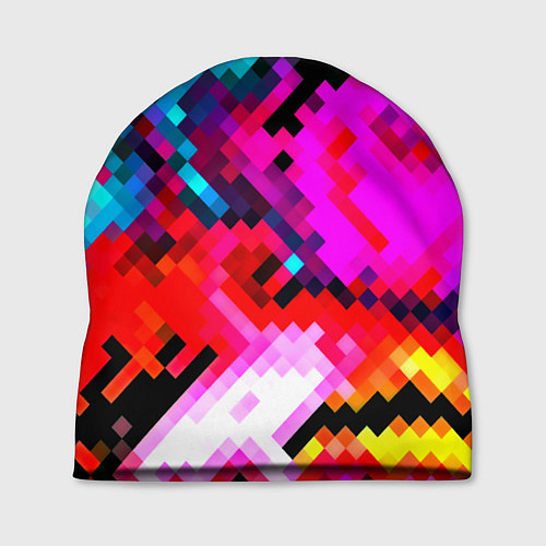 Шапка Pixel neon mosaic / 3D-принт – фото 1