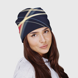 Шапка Полосатая абстракция, цвет: 3D-принт — фото 2