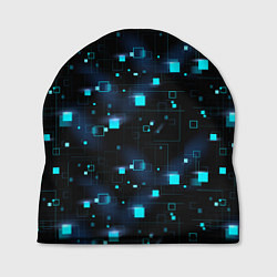 Шапка Светящиеся неоновые квадраты