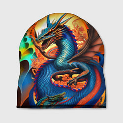 Шапка Japanese dragon - tattoo - irezumi, цвет: 3D-принт