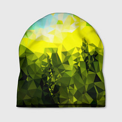 Шапка Green abstract colors, цвет: 3D-принт