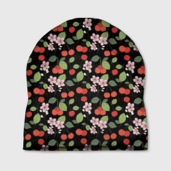 Шапка Паттерн цветы и вишня, цвет: 3D-принт