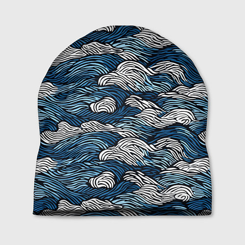 Шапка Морские волны паттерн / 3D-принт – фото 1