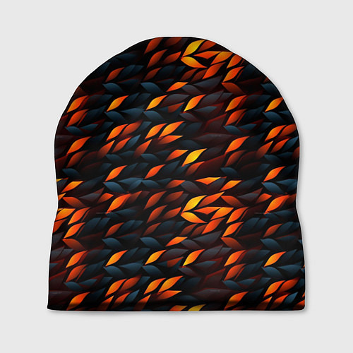 Шапка Black orange texture / 3D-принт – фото 1