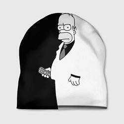 Шапка Homer Simpson - black and white