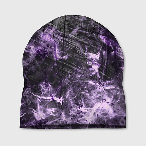 Шапка Текстура - Lilac smoke / 3D-принт – фото 1