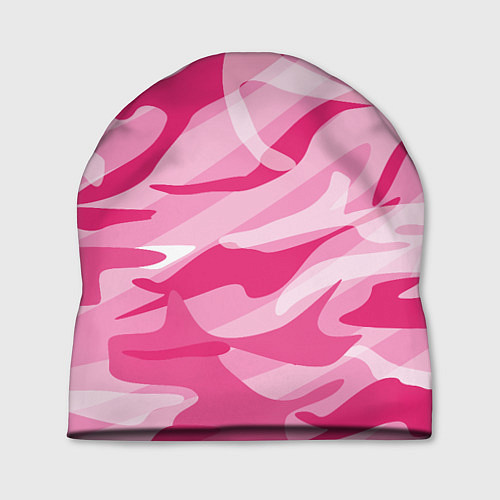Шапка Камуфляж в розовом / 3D-принт – фото 1