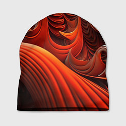 Шапка Оранжевая абстракция, цвет: 3D-принт