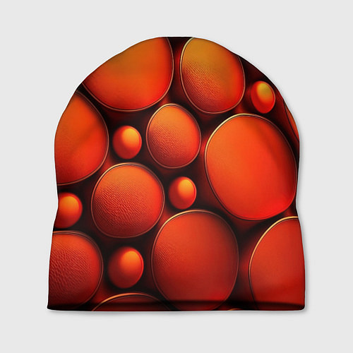 Шапка Оранжевы е круглые плиты / 3D-принт – фото 1