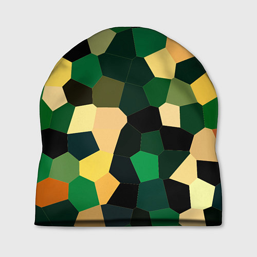 Шапка Мозаика зелёный / 3D-принт – фото 1