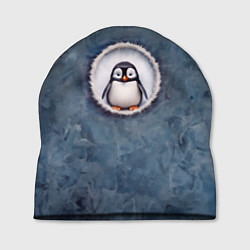 Шапка Маленький забавный пингвинчик, цвет: 3D-принт
