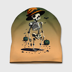 Шапка Funny skeleton - halloween - neural network