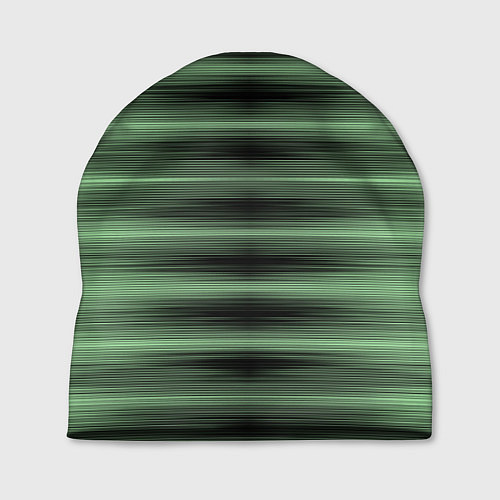 Шапка Зеленый полосатый градиент / 3D-принт – фото 1