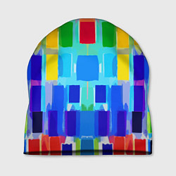 Шапка Colorful strips - pop art - vogue, цвет: 3D-принт