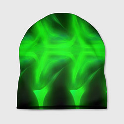 Шапка Black green abstract, цвет: 3D-принт