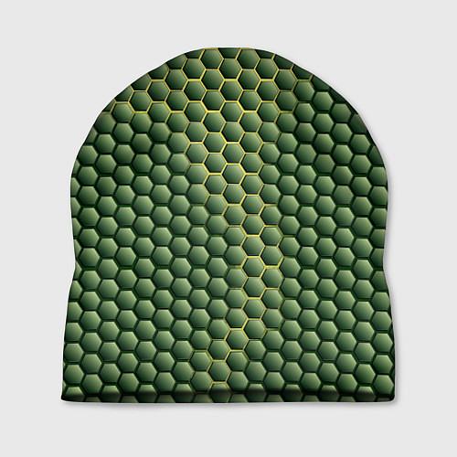 Шапка Зеленая чешуя / 3D-принт – фото 1