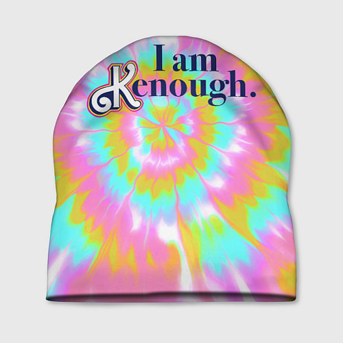 Шапка I am Kenough - retro tie-dye / 3D-принт – фото 1