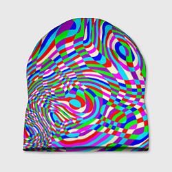 Шапка Разноцветная пластика, цвет: 3D-принт