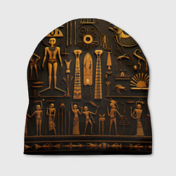 Шапка Арт в стиле египетских письмен, цвет: 3D-принт