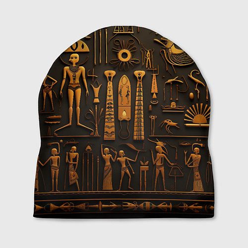 Шапка Арт в стиле египетских письмен / 3D-принт – фото 1
