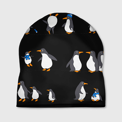 Шапка Веселая семья пингвинов / 3D-принт – фото 1