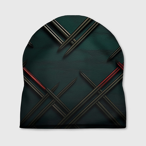Шапка Диагональный узор в шотландском стиле / 3D-принт – фото 1