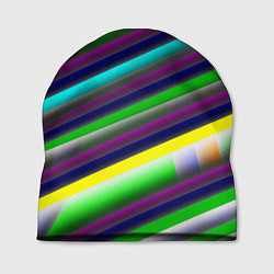 Шапка Размытые абстрактные полосы, цвет: 3D-принт