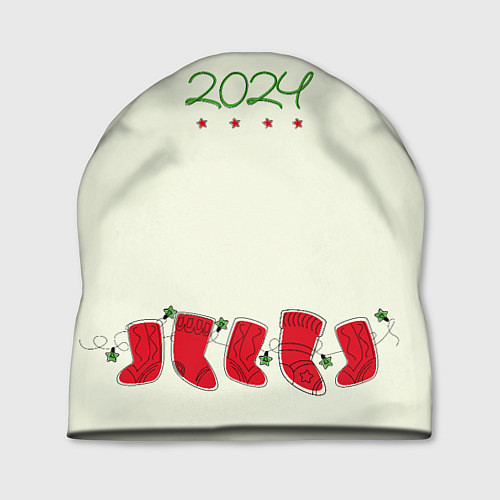 Шапка Рождественские носки / 3D-принт – фото 1