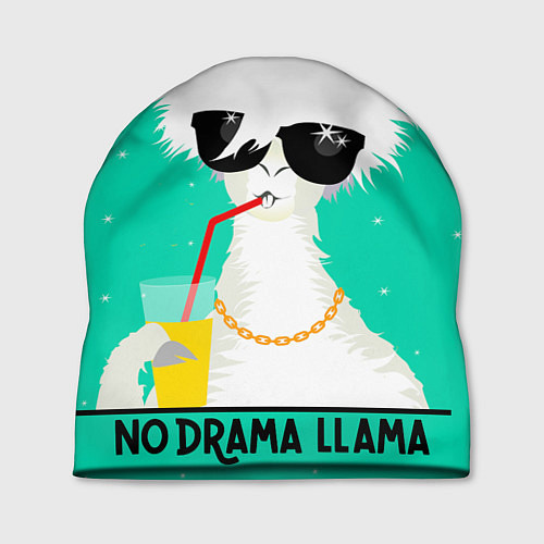 Шапка Лама no drama llama / 3D-принт – фото 1