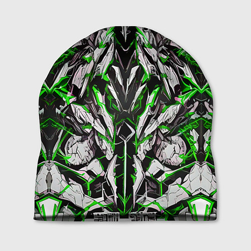 Шапка Зелёная кибернетическая броня / 3D-принт – фото 1